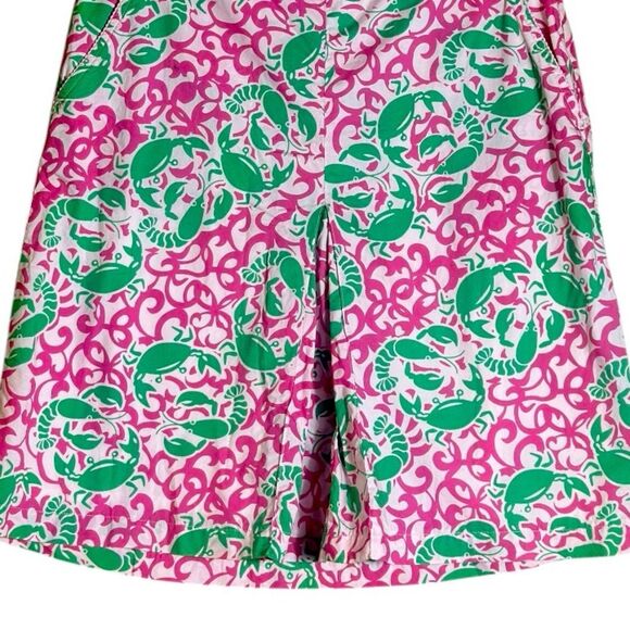 L.L. Bean Vintage Pink and Green Lobster Crab Skirt Size 6 📦 - Picture 6 of 7